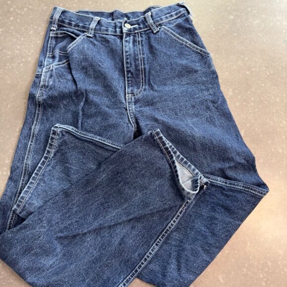 John Galt Dark Blue Straight Leg Jeans - Picture 2 of 11